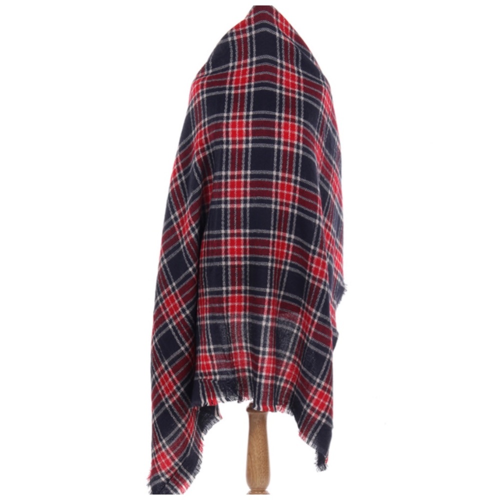 Plaid blanket scarf NWT - Picture 3 of 5